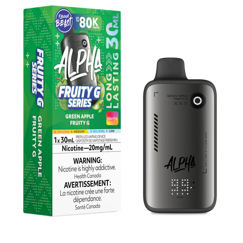 Flavour Beast Alpha Fruity G 80K Green Apple 20mg disposable (Provincial)