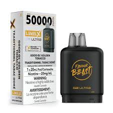 Flavour Beast LevelX G2 Ultra pod 50k Good Ol’ Golden Tobacco 20mg (Provincial)