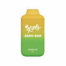 King Zero Bar Banana Ice 0mg/ml disposable vape (Provincial)