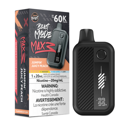 Flavour beast Mode Max 3 60K Jumpin Juicy Peach 20mg/ml disposable (Provincial)