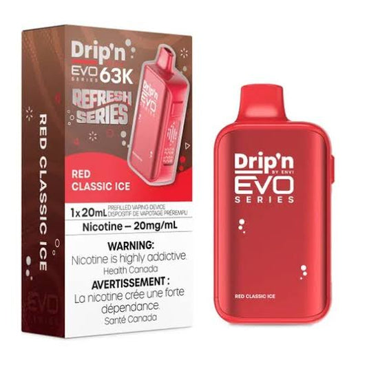 Drip’n EVO 63K Red Classic Ice 20mg/ml Disposable (Provincial)