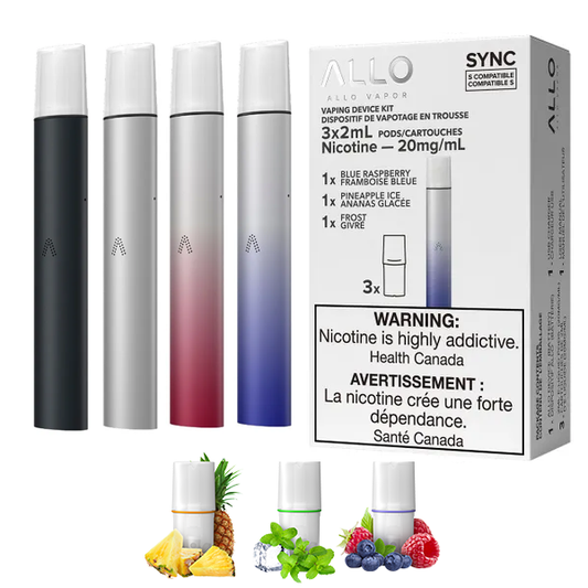 Allo Sync Device Starter Kit - Red 20mg