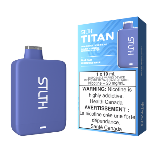 Stlth Titan 10K Blue razz 20mg/mL disposable