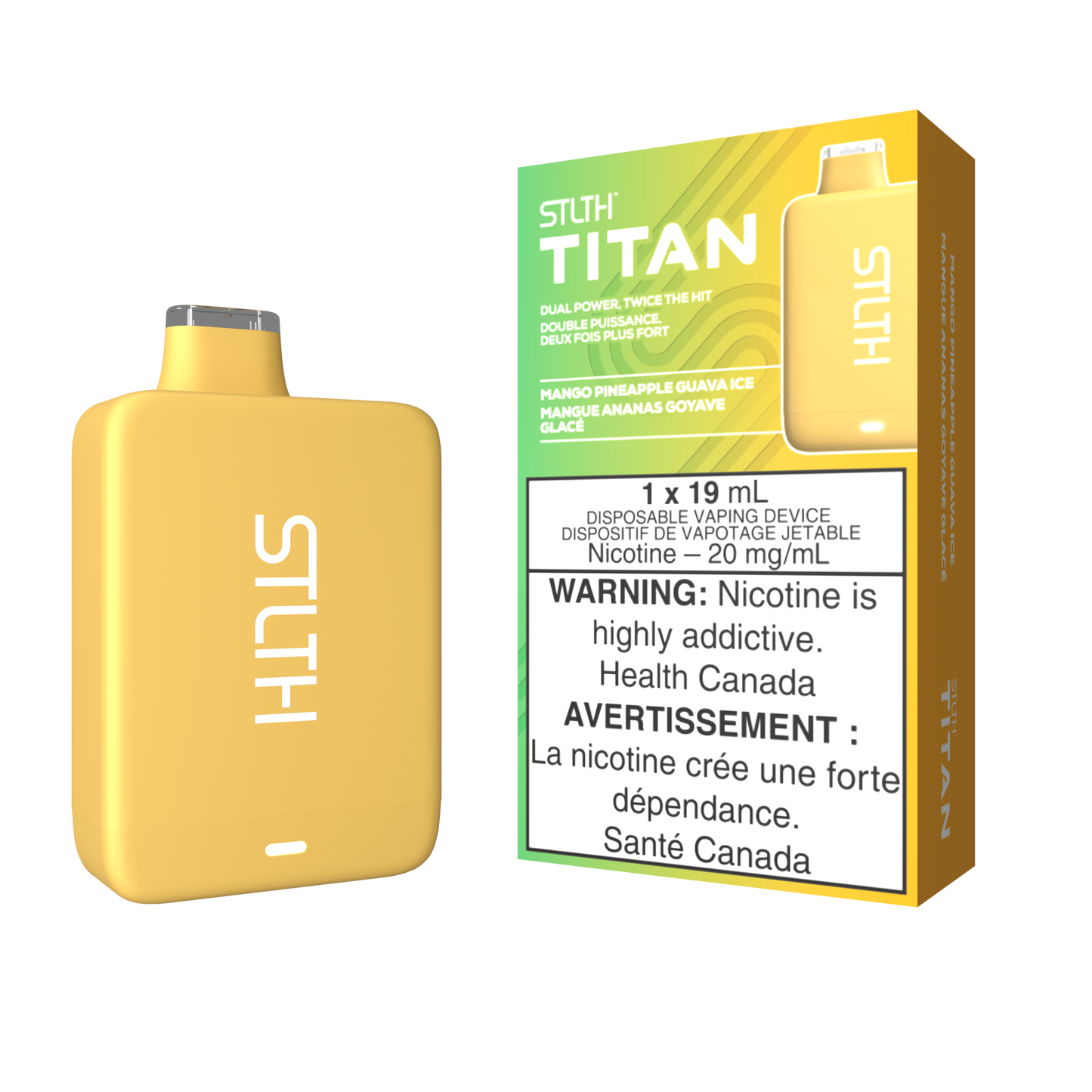 Stlth Titan 10K Mango Pineapple Guava Ice 20mg/mL disposable