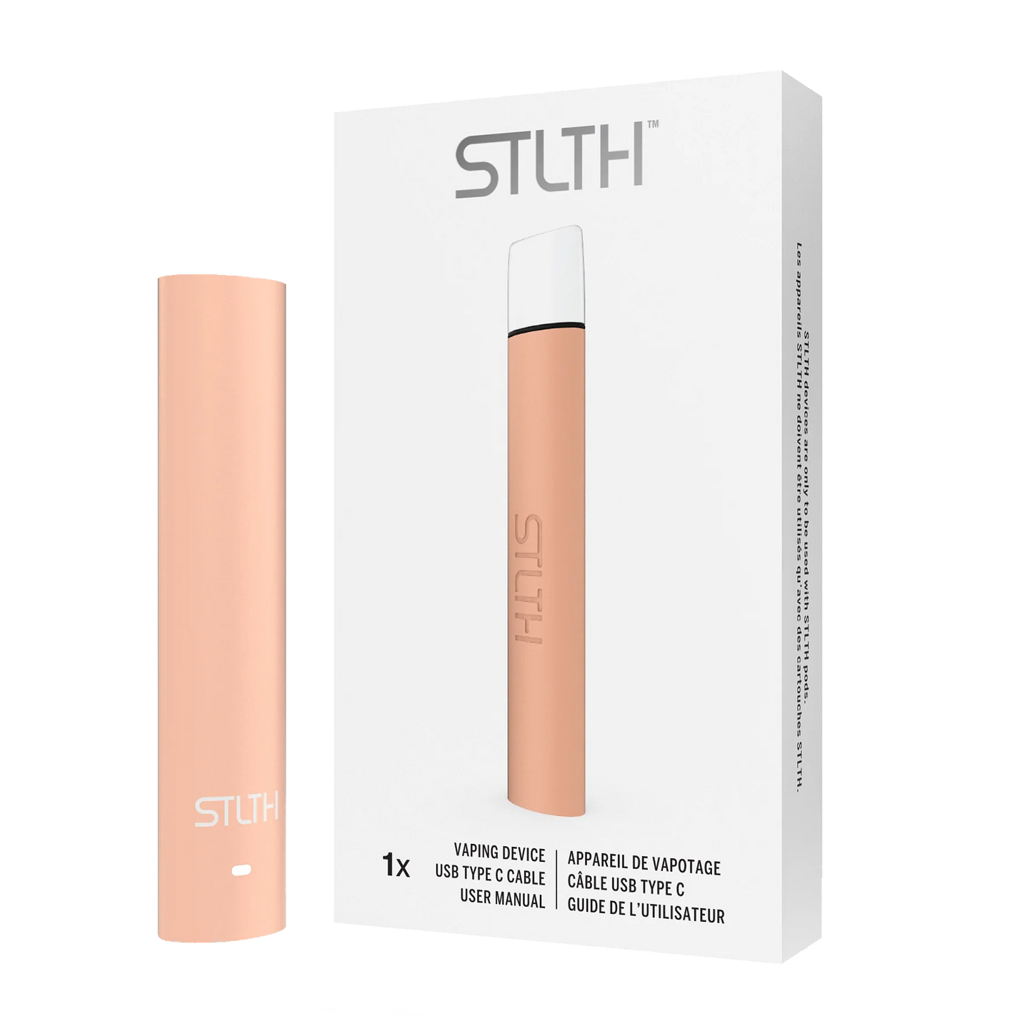 Stlth Solo Device Kit - Rose Gold Rubberized Type C