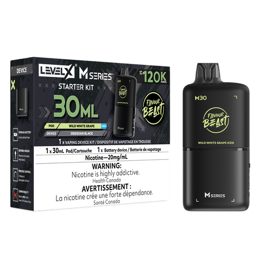 Flavour Beast Level X M series Starter Kit 120k pod Wild White grape Iced 20mg Provincial