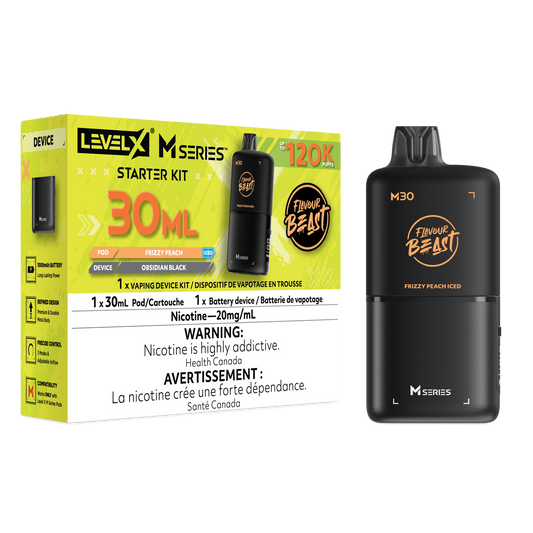 Flavour Beast Level X M series Starter Kit 120k pod Frizzy Peach Iced 20mg Provincial