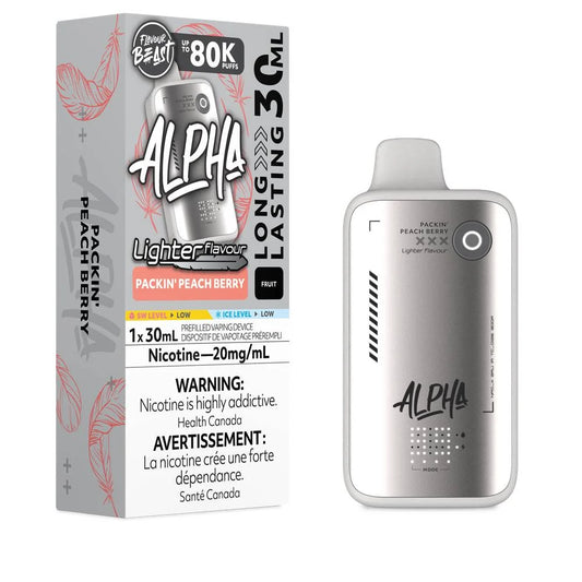 Flavour Beast Alpha 80k Light Packin’ Peach Berry 20mg Disposable (Provincial)