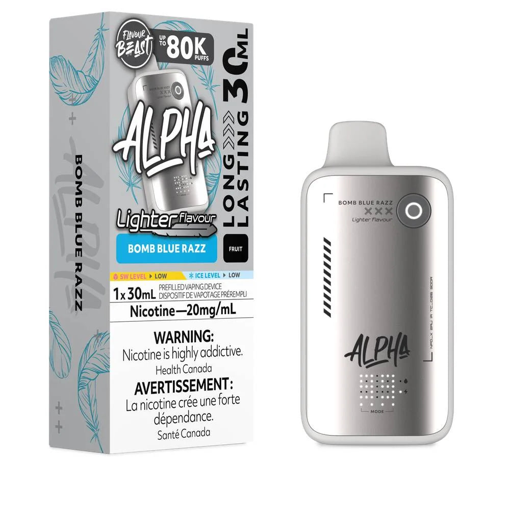 Flavour Beast Alpha 80k Light Bomb Blue Razz 20mg Disposable (Provincial)