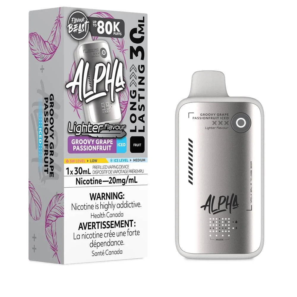 Flavour Beast Alpha 80k Light Groovy Grape Passionfruit 20mg Disposable (Provincial)