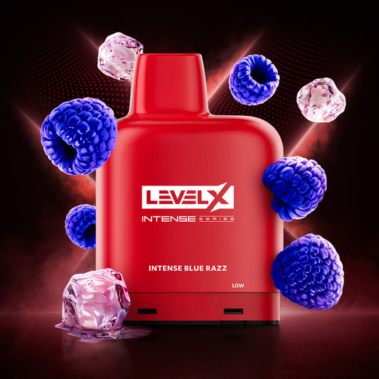 LevelX Intense Series pod 7K Intense Blue Razz 20mg/mL