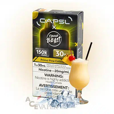 Capsl x Flavour Beast 150k Primo Pina Colada Iced 20mg/30ml Disposable (Provincial)