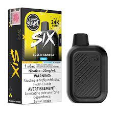 Flavour Beast SIX 24k Bussin Banana Iced 20mg disposable (Provincial)