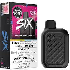Flavour Beast SIX 24k Trippin Triple Berry 20mg disposable (Provincial)