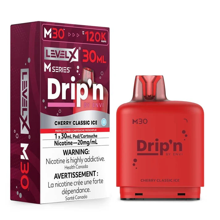 Drip’n Levelx M Series Pod 120k Cherry Classic Ice 20mg/30ml (Provincial)