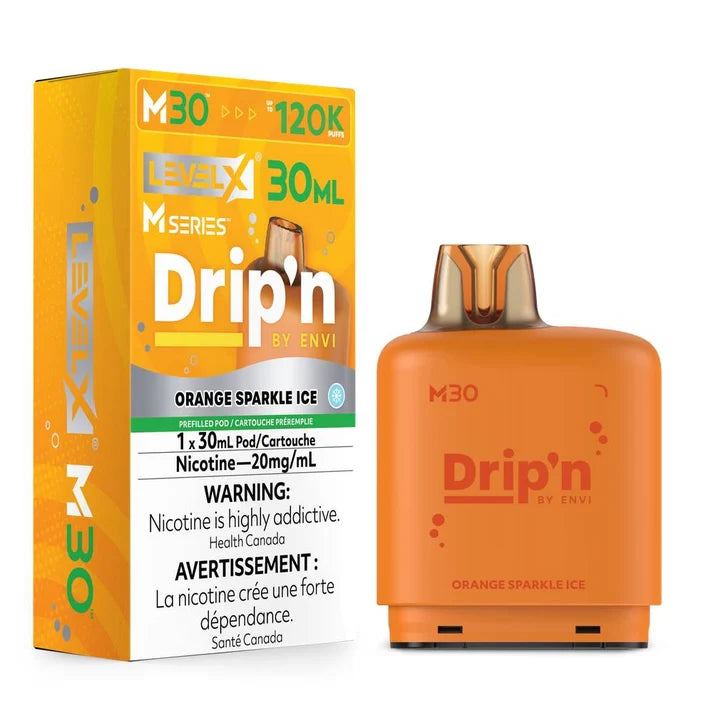 Drip’n Levelx M Series Pod 120k Orange Sparkle Ice 20mg/30ml (Provincial)