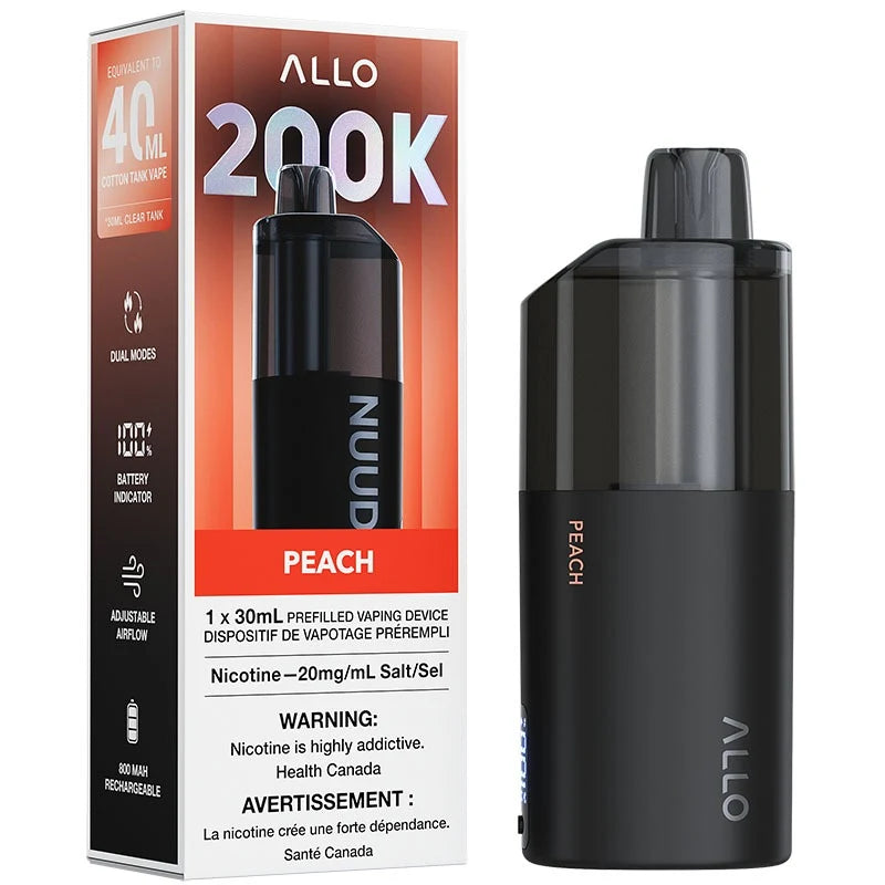 Allo Nuud 200k Peach 20mg - 30ml disposable (Provincial)