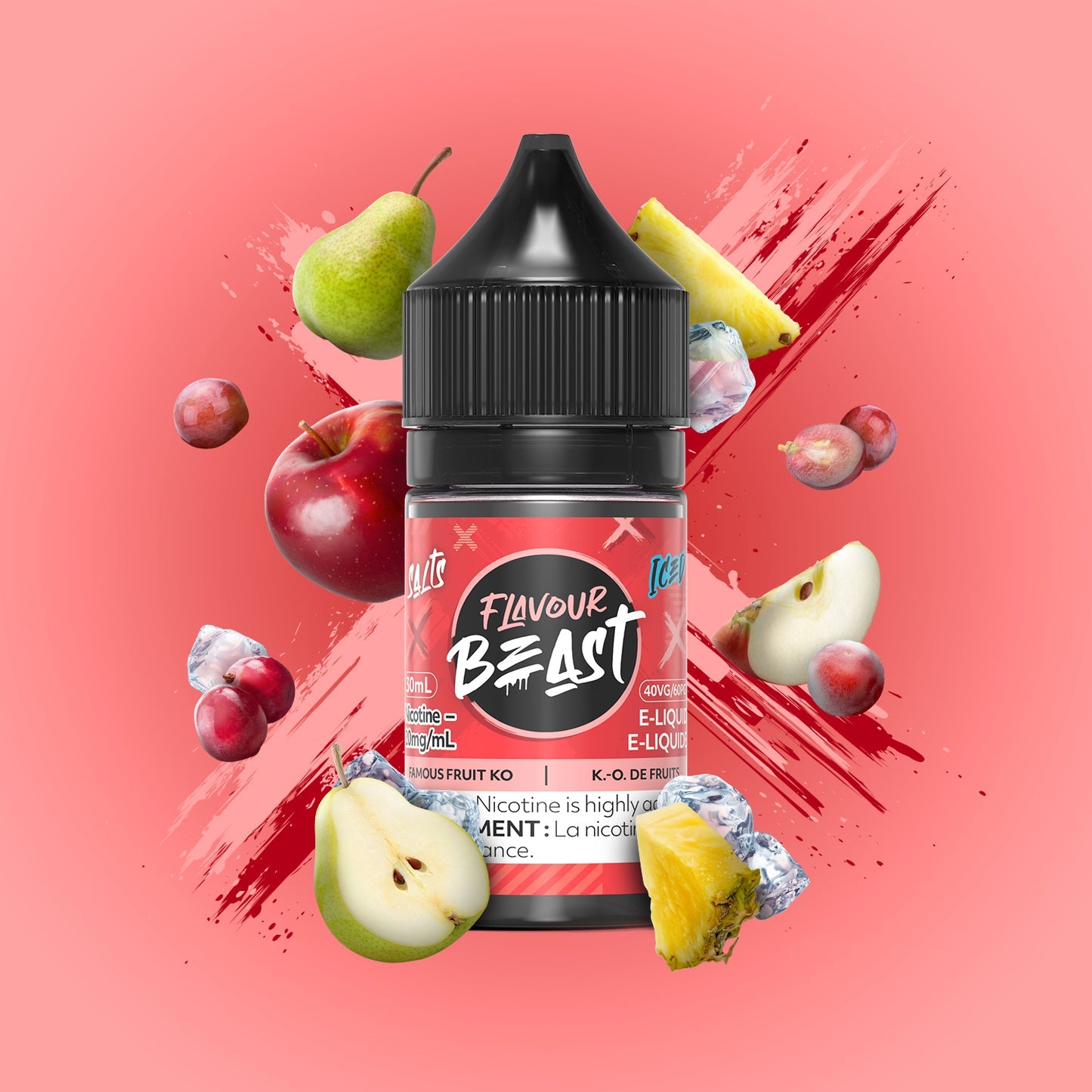 Flavour Beast E-Liquid Famous Fruit Ko Iced 10mg - 30ml