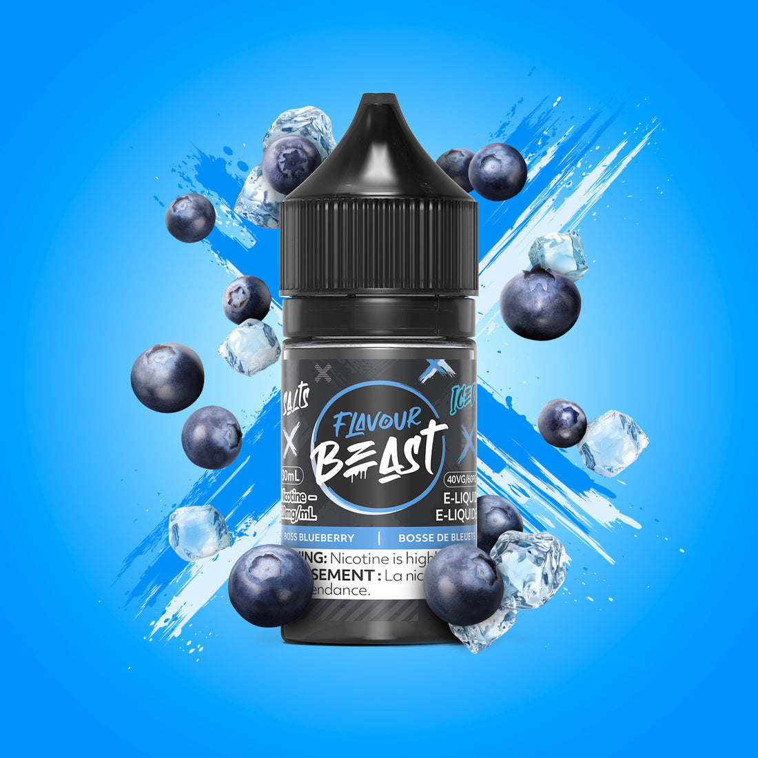 Flavour Beast E-liquid Boss Blueberry Iced 10mg - 30ml