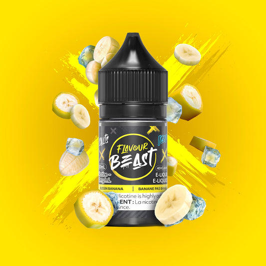 Flavour beast e-liquid Bussin Banana iced 10mg - 30ml