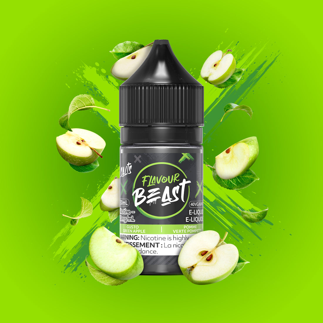 Flavour Beast E-Liquid Gusto Green Apple 10mg - 30ml