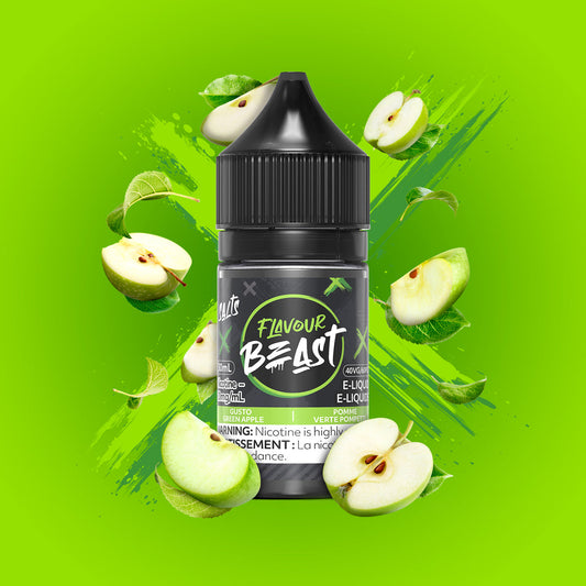 Flavour beast e-liquid Gusto Green Apple 10mg - 30ml