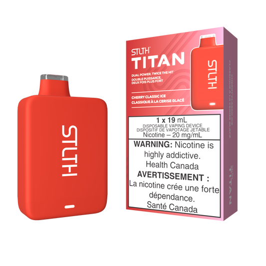 Stlth Titan 10K Cherry classic ice 20mg/mL disposable