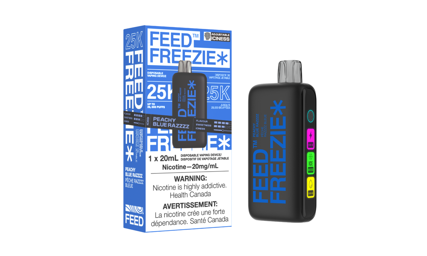 FEED Freezie 25k Peachy Blue Razz Disposable 20mg