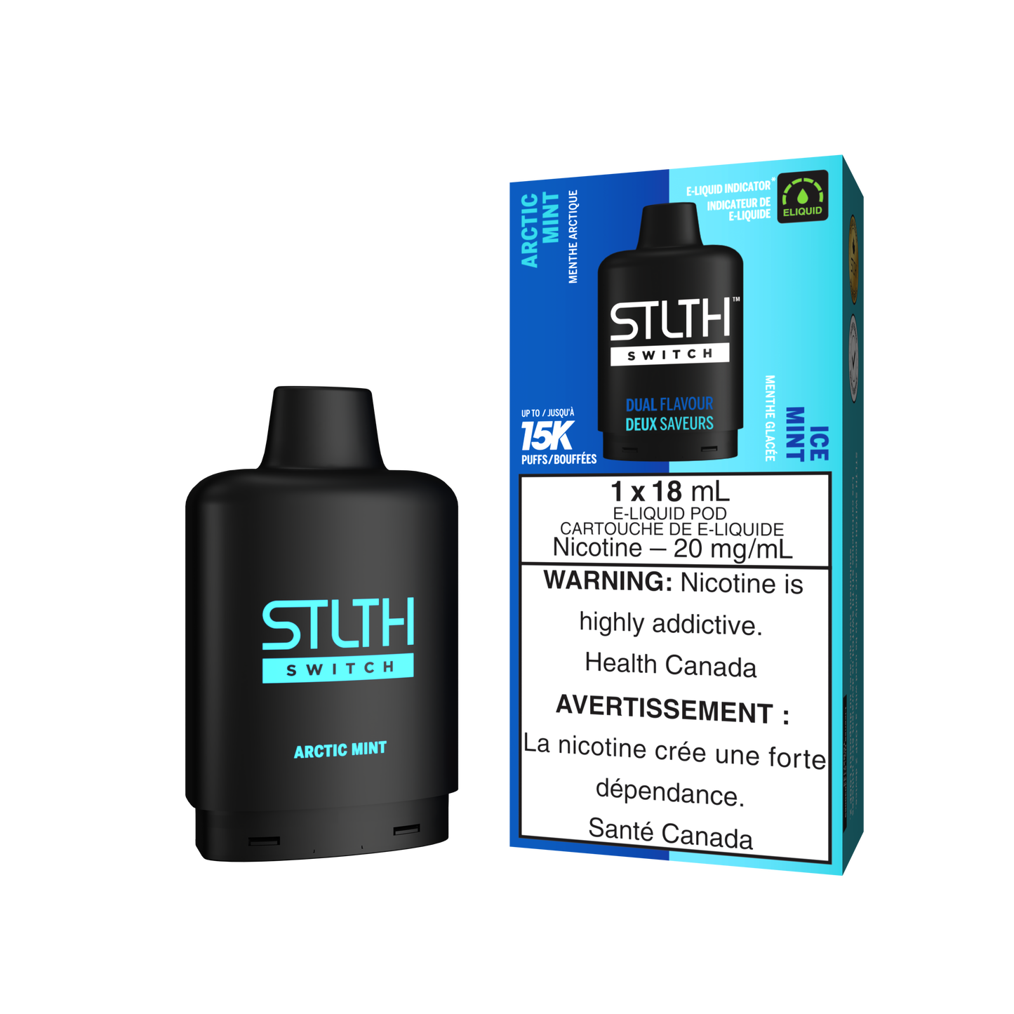 Stlth Loop Switch 15K (Dual pod) Arctic Mint & Ice Mint 20mg