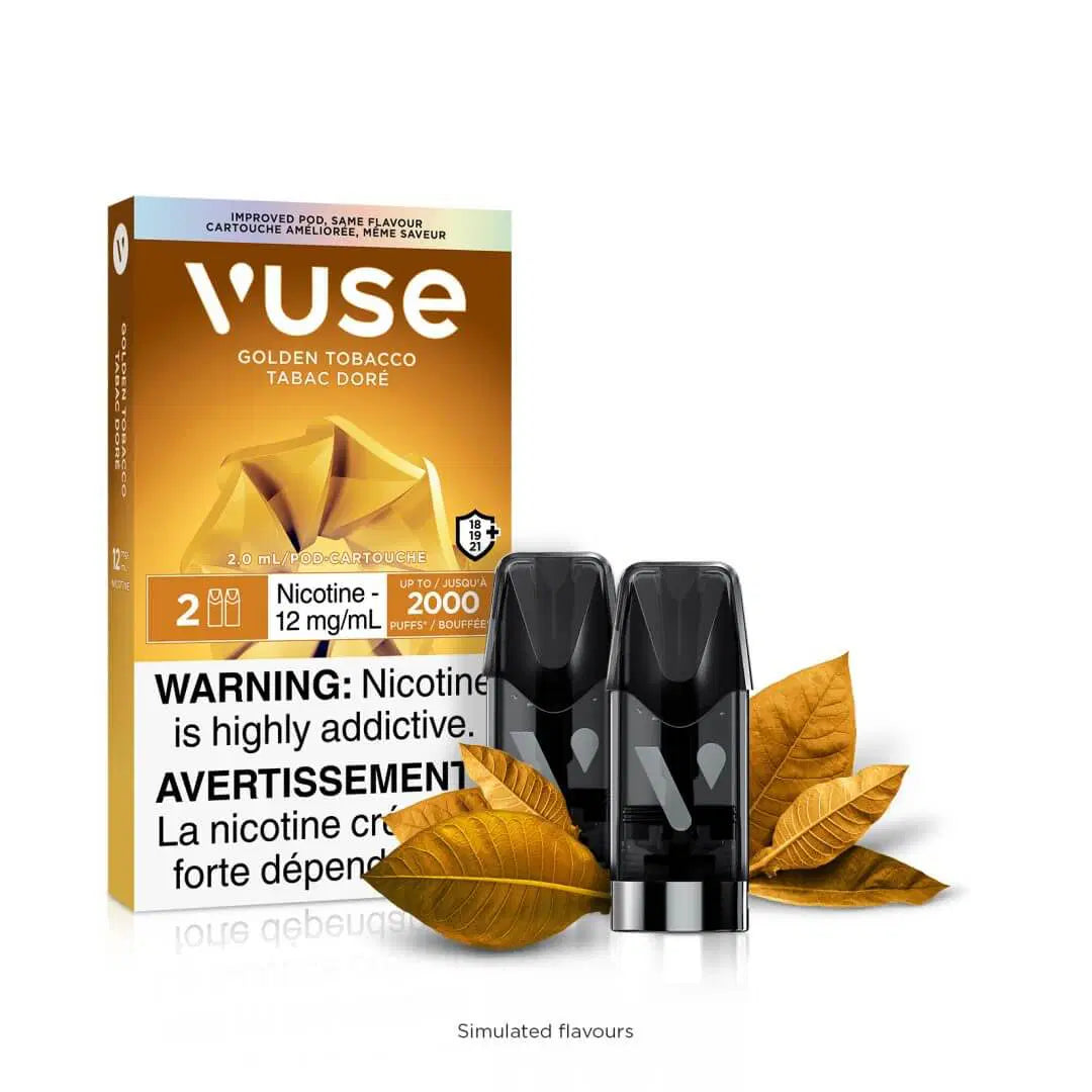 Vuse ePod Golden Tobacco 12mg X2 (Provincial Tax)