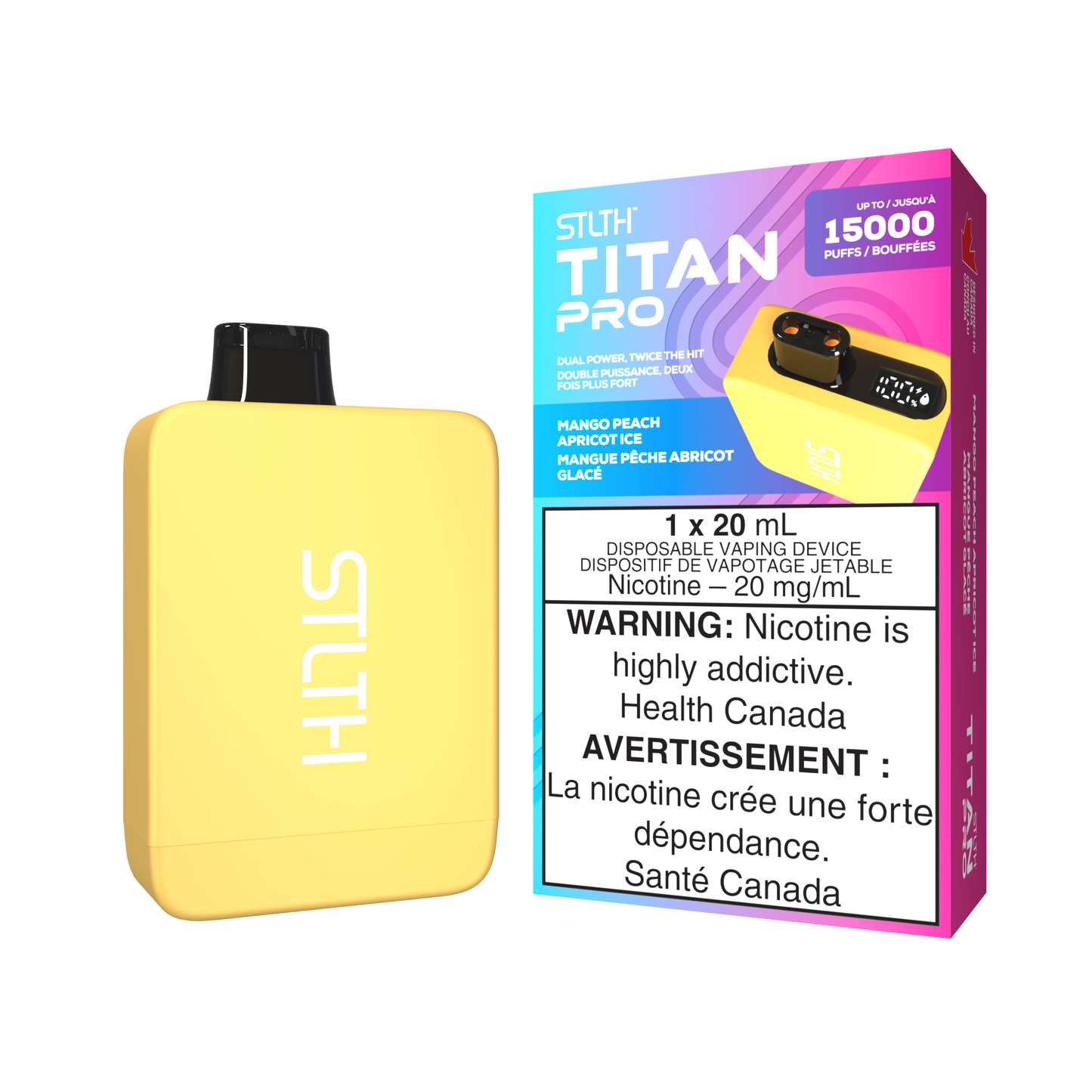 STLTH Titan Pro 15K Mango Peach Apricot Ice Disposable (Provincial)