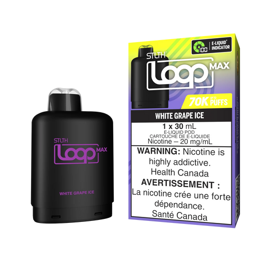 Stlth Loop Max 70K White Grape Ice 20mg - 20ml (Provincial)