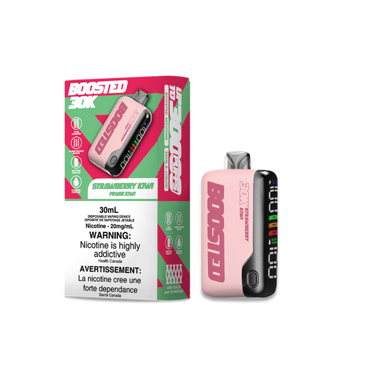 Boosted 30K Strawberry Kiwi Ice Disposable Vape 20mg/ml (Provincial)