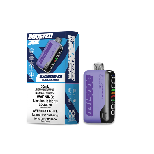 Boosted 30K Blackberry Ice Disposable Vape 20mg/ml (Provincial)