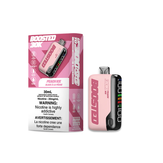 Boosted 30K Peach Ice Disposable Vape 20mg/ml (Provincial)