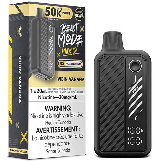 Flavour Beast Mode Max2 50k Vibin’ Vanana 20mg disposable (Provincial)
