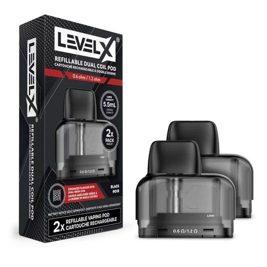 LevelX Refillable Dual Coil Pod (2 pk)