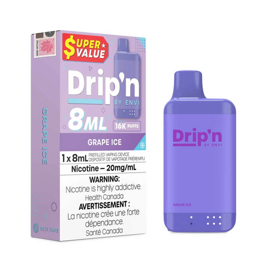 Drip’n 16k Grape Ice 20mg/ml disposable (Provincial)