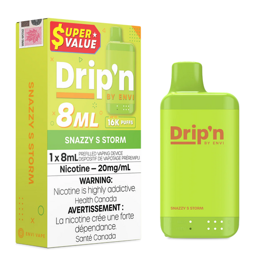 Drip’n 16k Snazzy S Storm 20mg/ml disposable (Provincial)