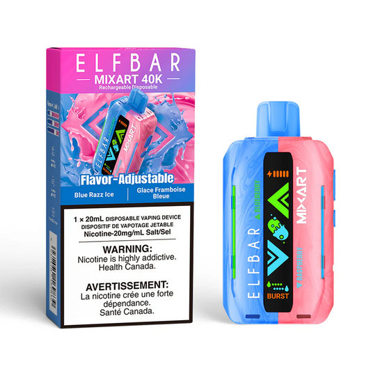 Elf Bar MixArt 40K Blue Razz Ice 20mg/mL disposable (Provincial)