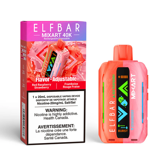 Elf Bar MixArt 40K Red Raspberry Strawberry 20mg/mL disposable (Provincial)