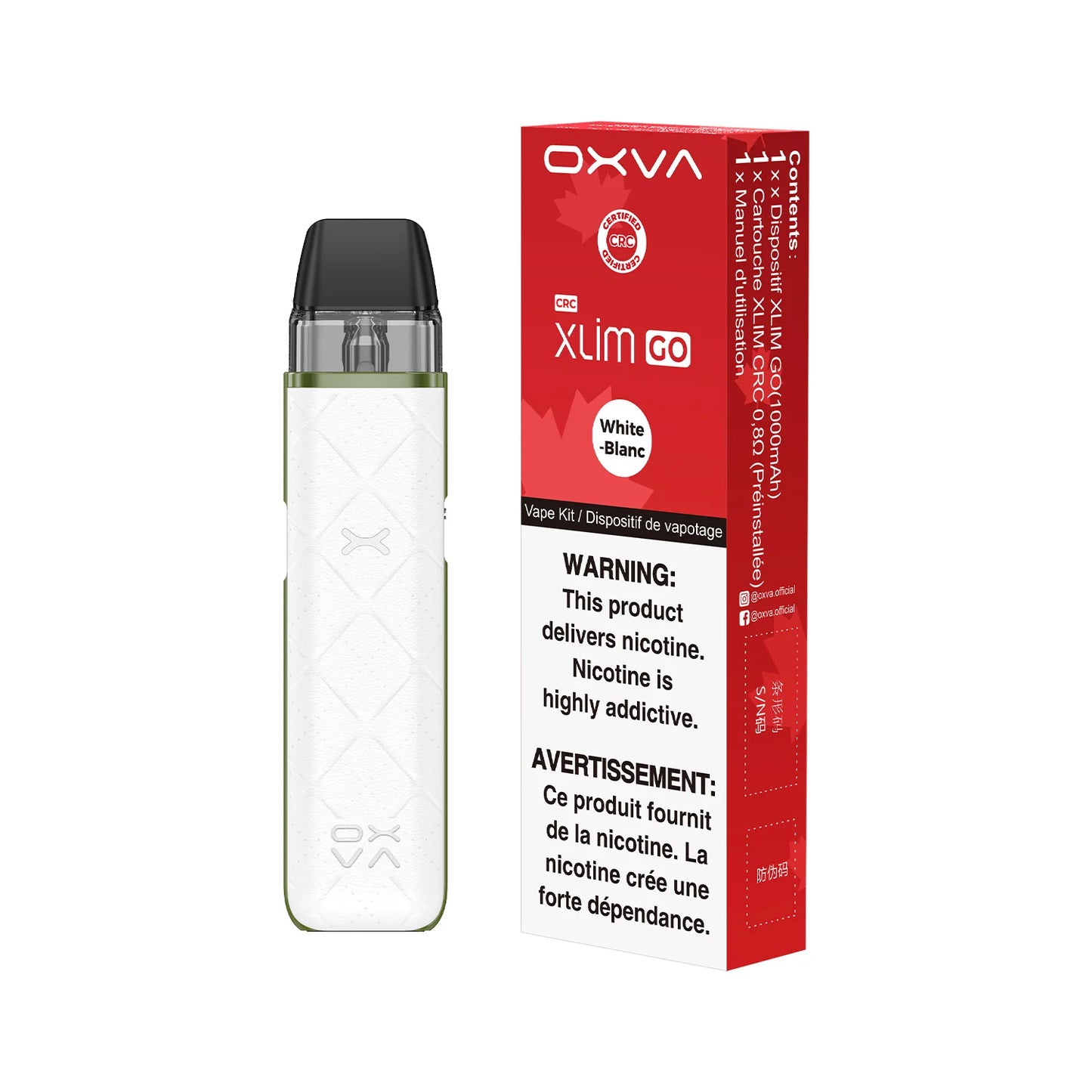 OXVA XLIM GO Device Kit - White