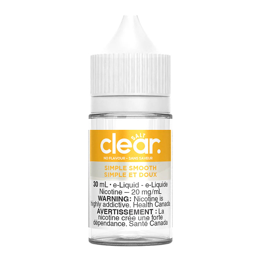 Clear Salt E-liquid Simple Smooth 20mg - 30ml (Provincial)