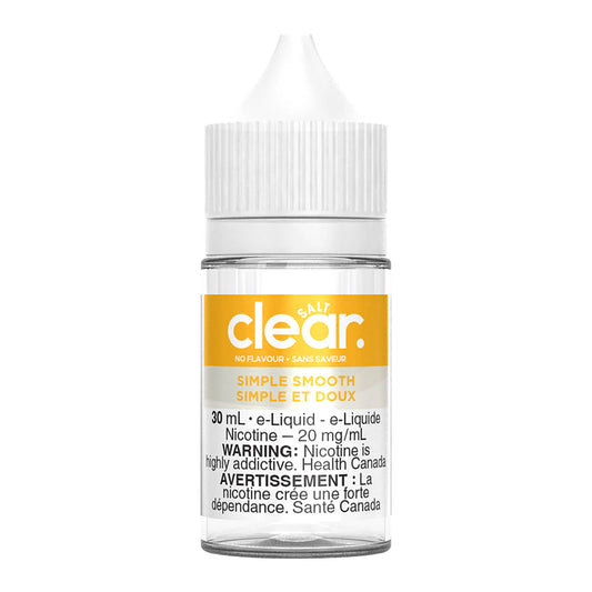 Clear Salt E-liquid Simple Smooth 20mg - 30ml (Provincial)