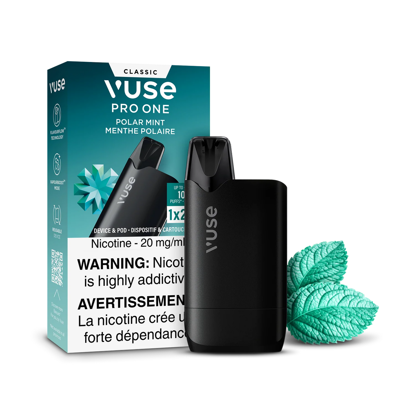 Vuse Pro One 1k ReadyToVape Polar Mint  20mg/mL (Provincial)