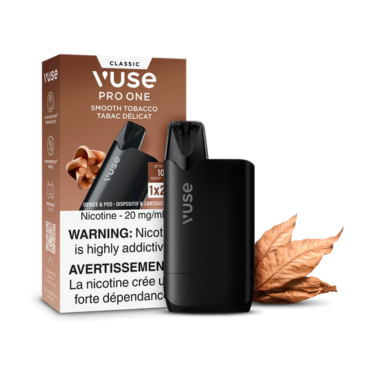 Vuse Pro One 1k ReadyToVape Smooth Tobacco 20mg/mL (Provincial)