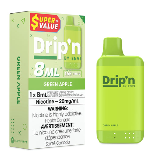 Drip’n 16k Green Apple 20mg/ml disposable (Provincial)