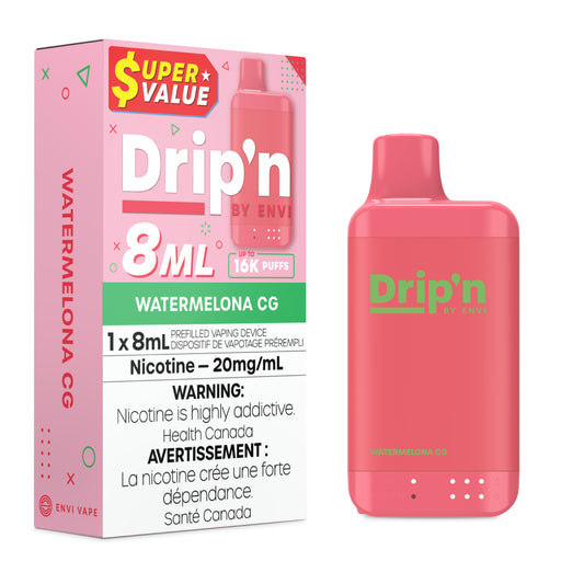 Drip’n 16k Watermelona CG 20mg/ml disposable (Provincial)