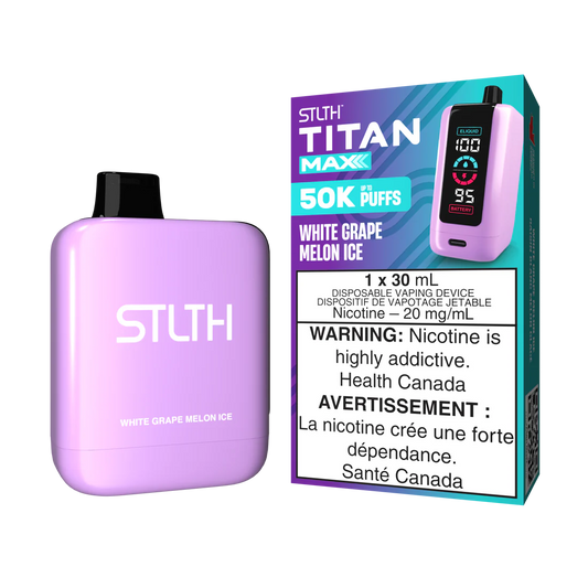 Stlth Titan Max 50k puffs White Grape Melon Ice disposable (Provincial)