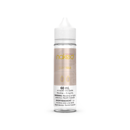 Naked E-liquid Euro Gold 0mg - 60mL (Provincial)